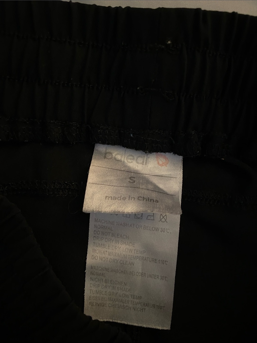 Baleaf Black Cargo Jogger Pants with Drawstring Waist - Picture 3 of 15